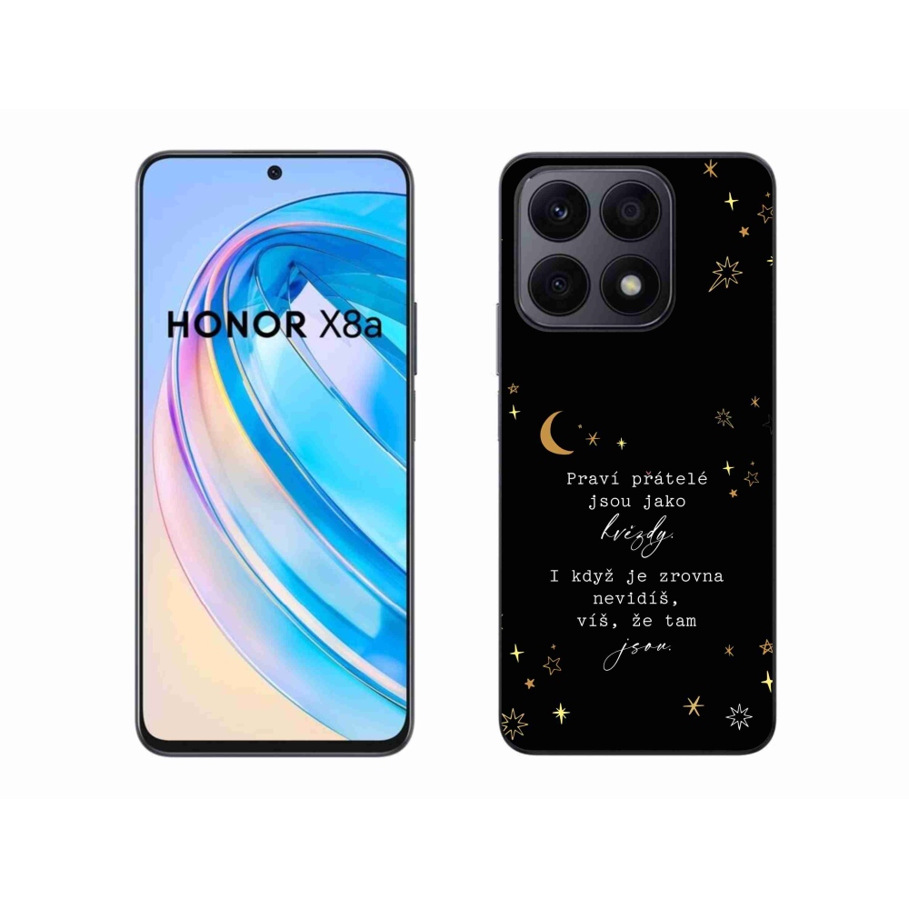 Gelový kryt mmCase na Honor X8a - citát 6 černé pozadí