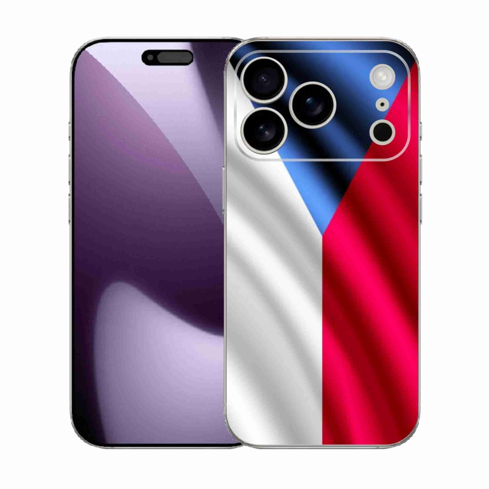 Gelový kryt mmCase na iPhone 17 Pro - česká vlajka