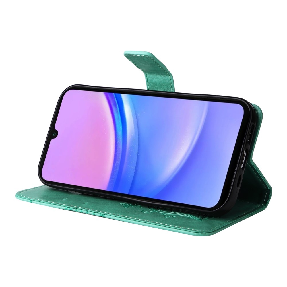 Big Butterfly knížkové pouzdro na Samsung Galaxy A16 4G/5G/A26 5G - modrozelené
