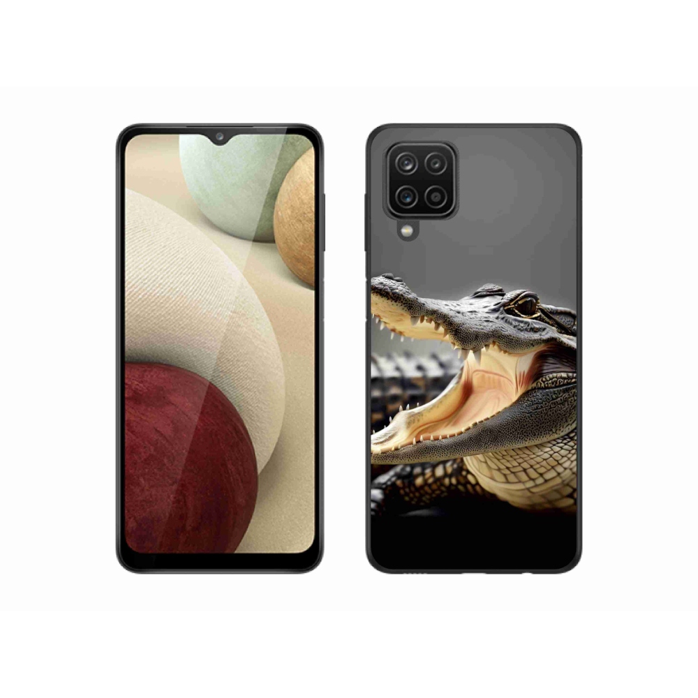 Gelový kryt mmCase na Samsung Galaxy A12 - krokodýl