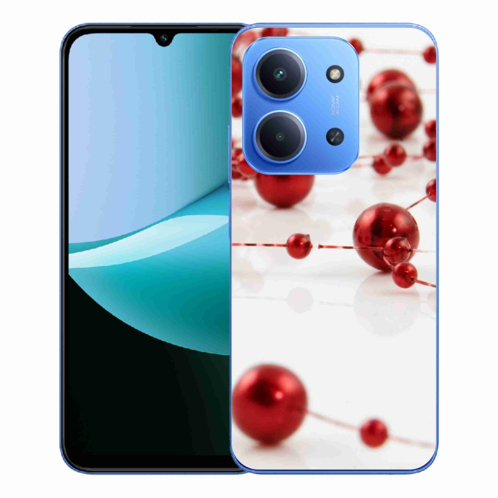 Gelový kryt mmCase na Xiaomi Redmi 15C 4G/5G (173mm) - vánoční řetěz