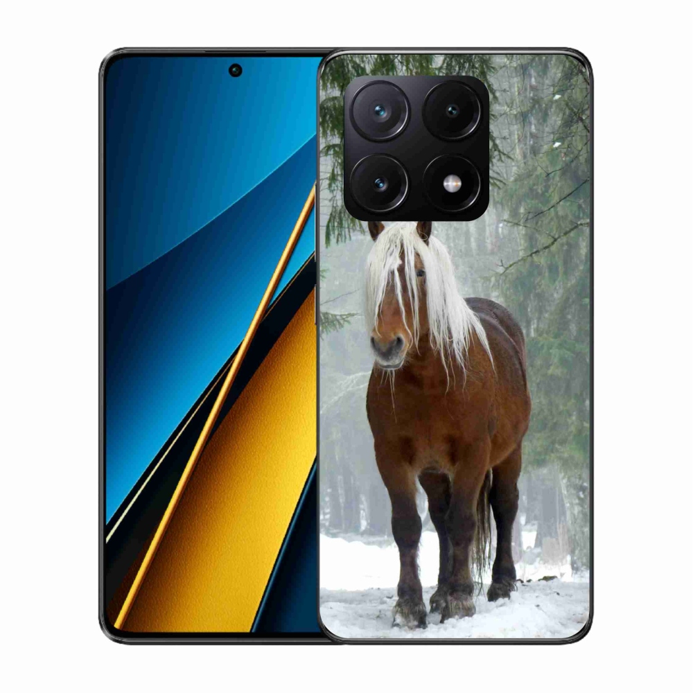 Gelový obal mmCase na Xiaomi Poco X6 Pro 5G - kůň v lese