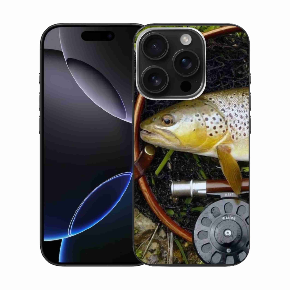 Gelový obal mmCase na iPhone 16 Pro - pstruh 2