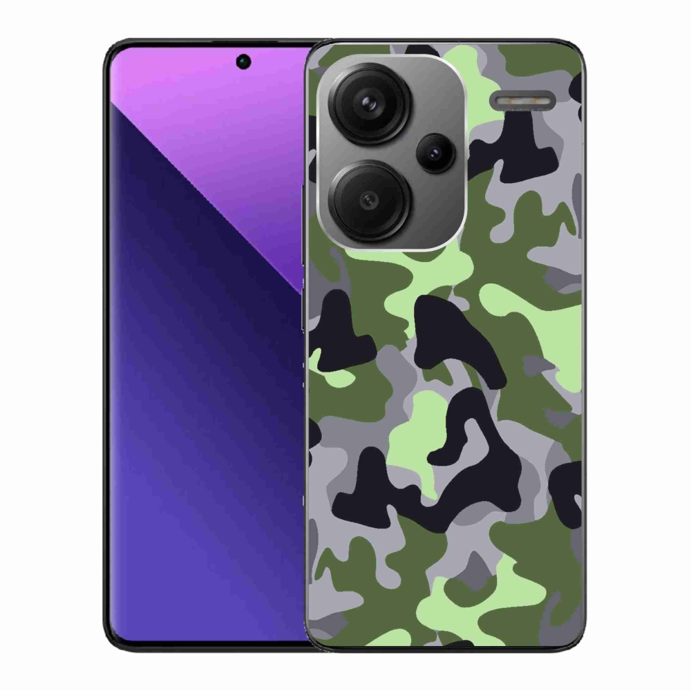 Gelový kryt mmCase na Xiaomi Redmi Note 13 Pro+ 5G - maskáčový vzor 7
