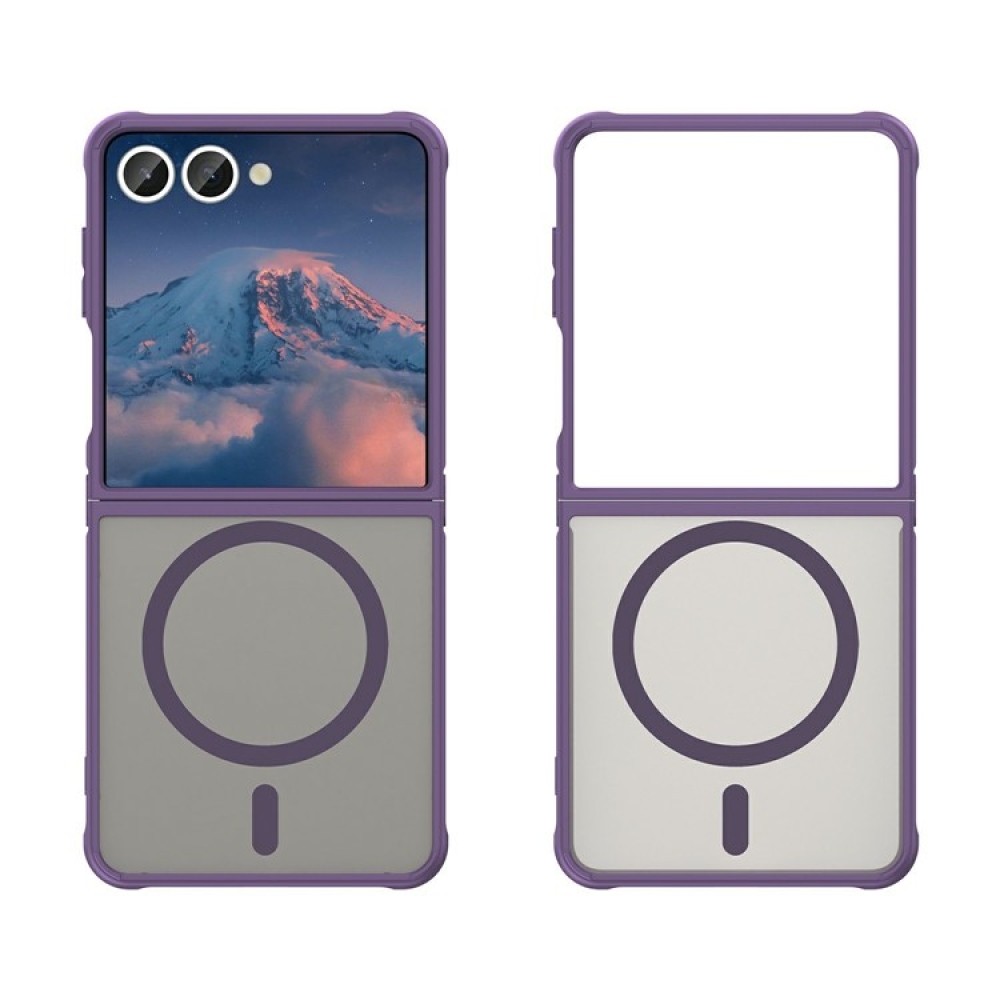 Case matný gelový obal s MagSafe na Samsung Galaxy Z Flip7 5G - fialový