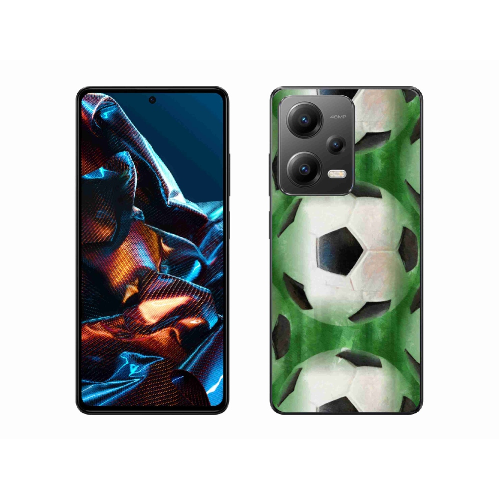 Gelový kryt mmCase na mobil Xiaomi Redmi Note 12 Pro 5G - fotbalový míč