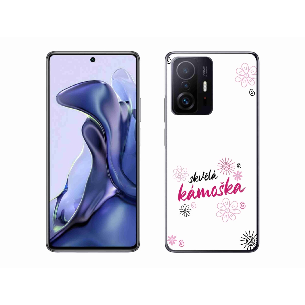 Gelový kryt mmCase na Xiaomi 11T - skvělá kámoška bílé pozadí