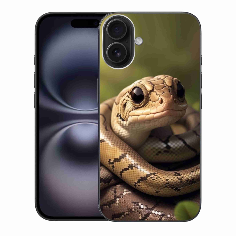 Gelový kryt mmCase na iPhone 16 Plus - had 1