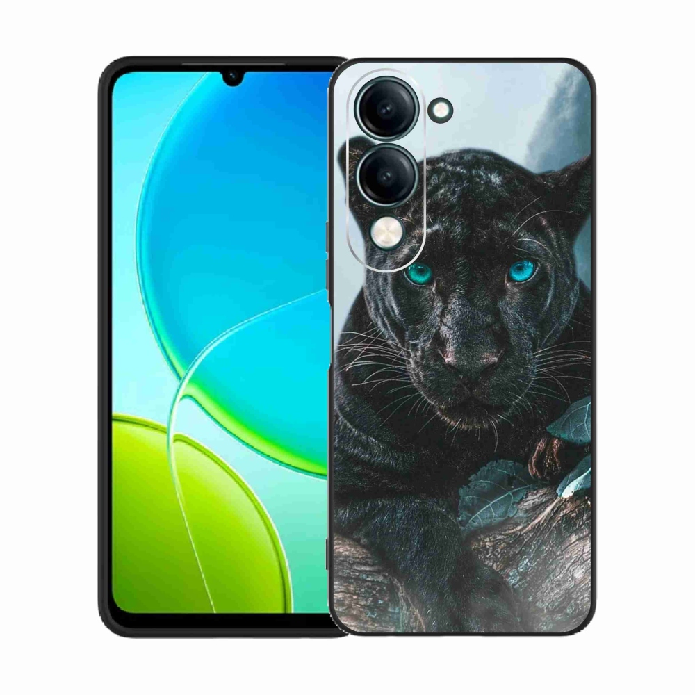 Gelový kryt mmCase na Vivo Y29s 5G - černý panter
