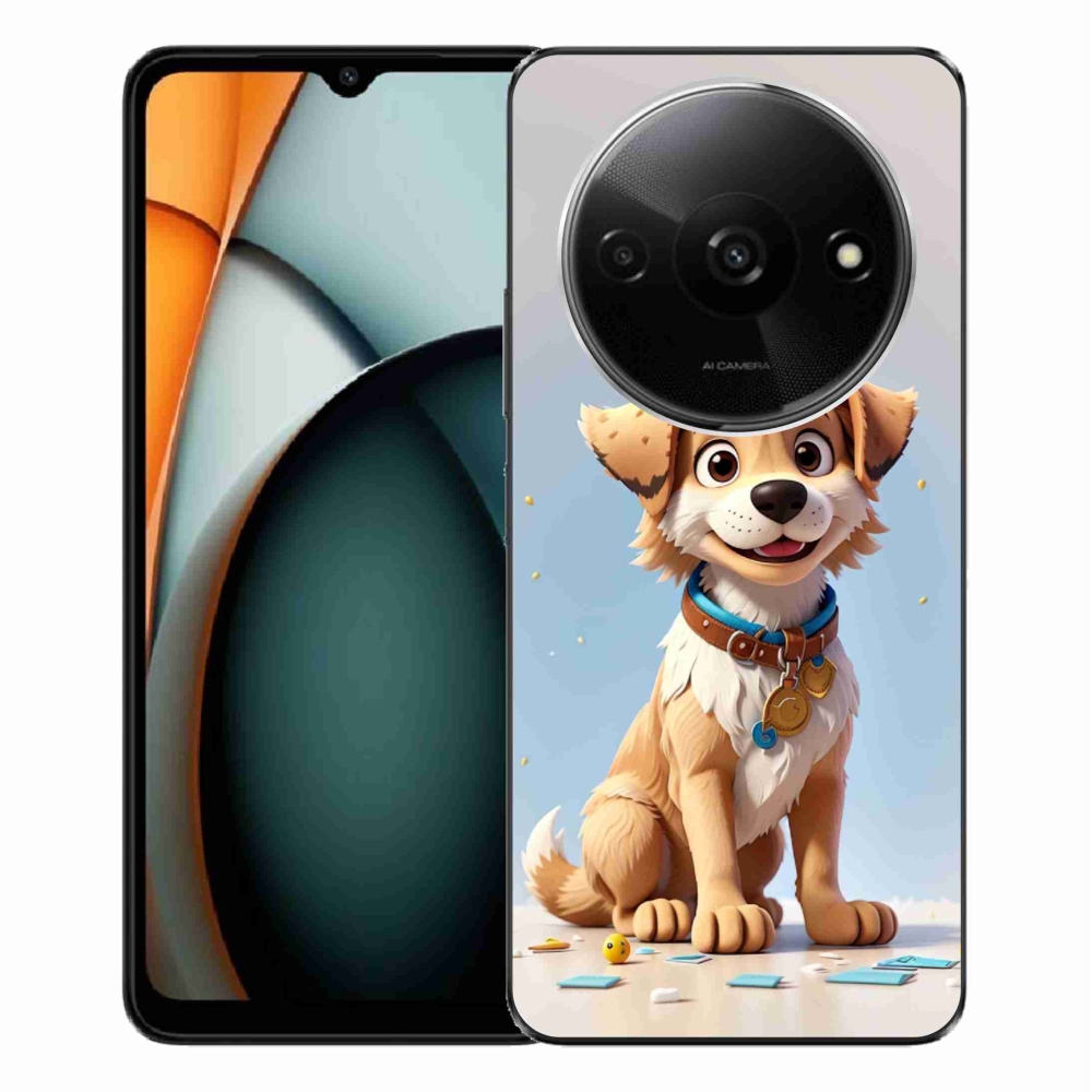Gelový kryt mmCase na Xiaomi Redmi A3 - kreslené štěně