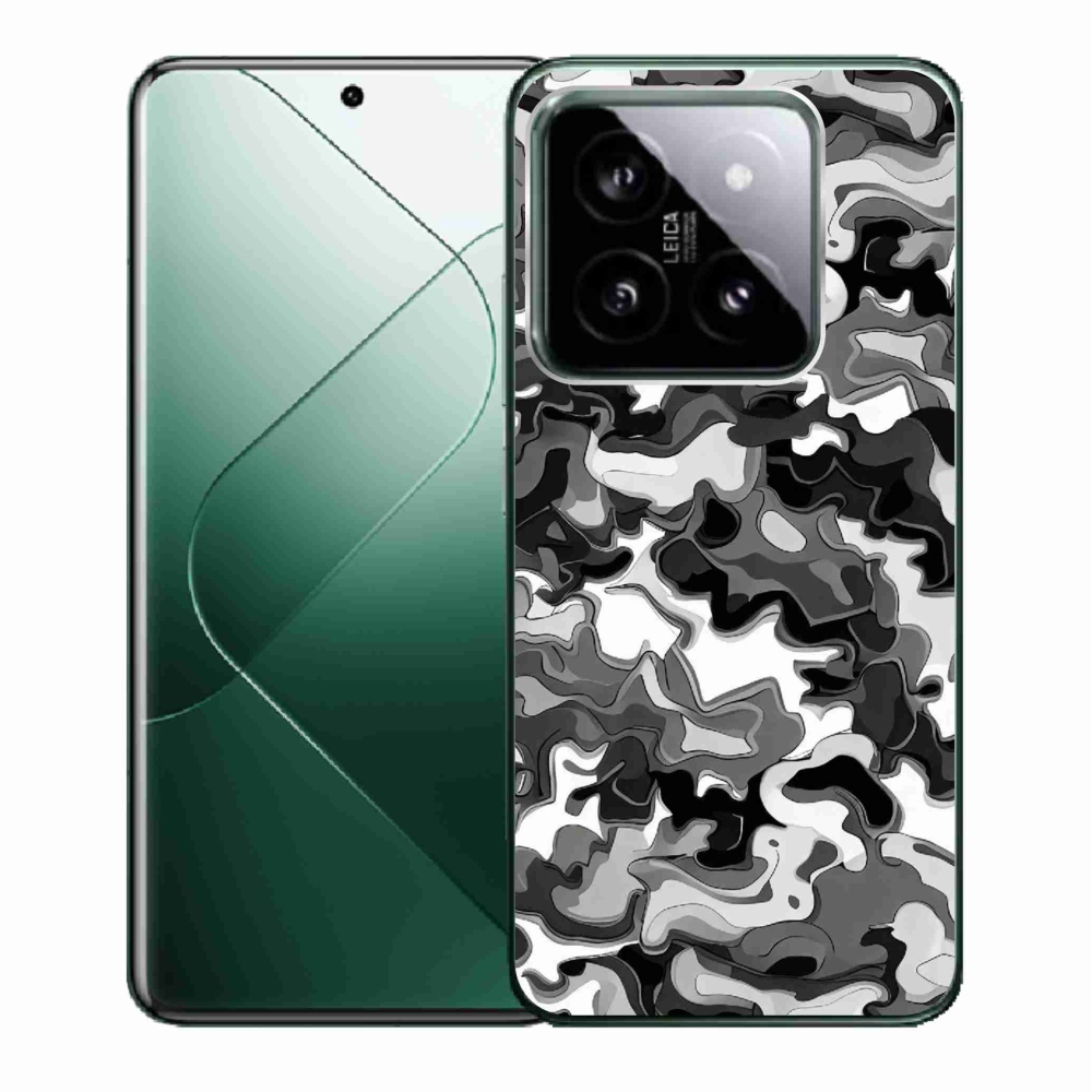 Gelový kryt mmCase na Xiaomi 14 - maskáčový vzor 3