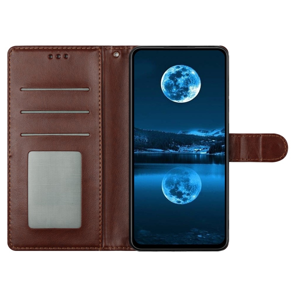 Clots knížkové pouzdro na Xiaomi Redmi Note 14 Pro 5G/Poco X7 5G - hnědé