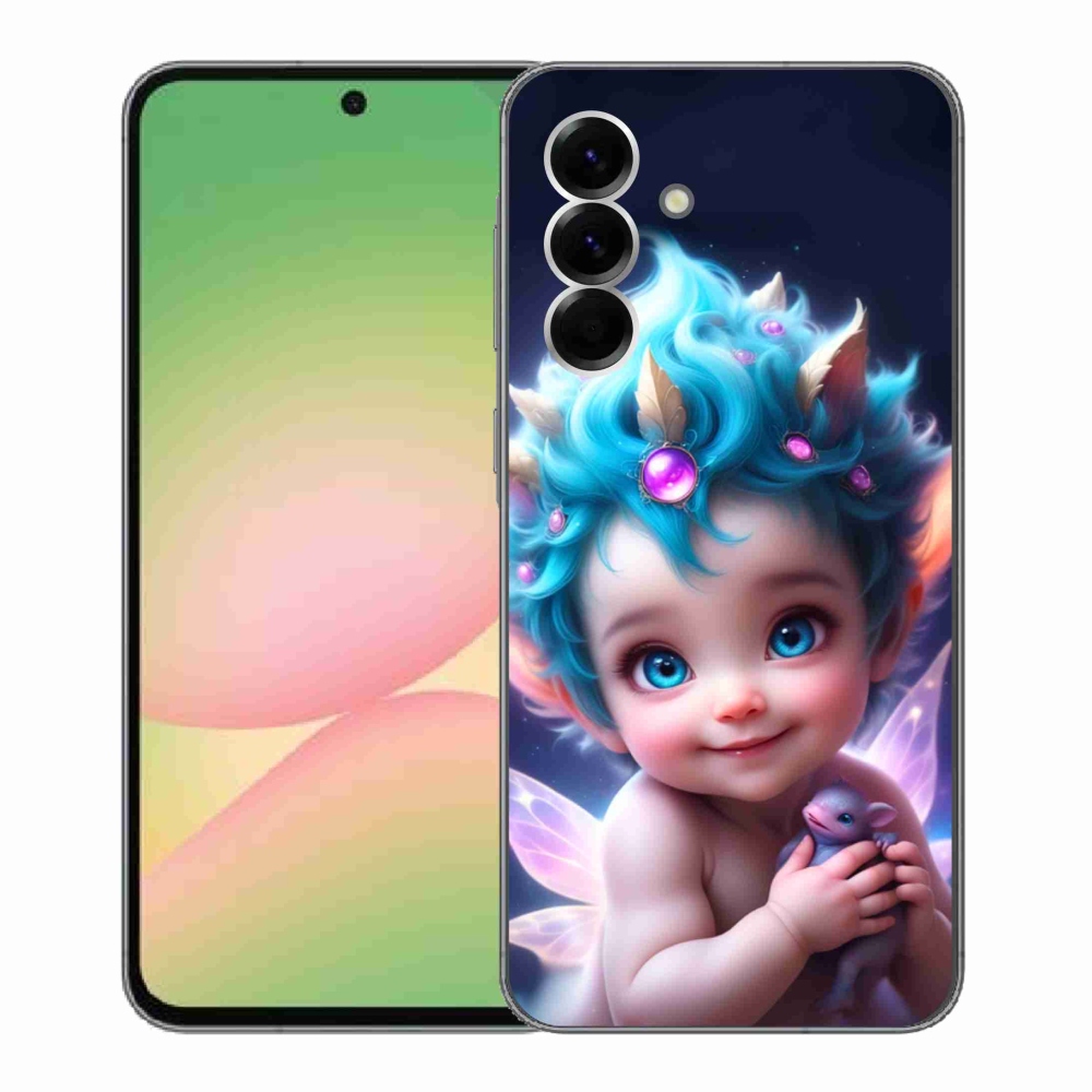 Gelový kryt mmCase na Samsung Galaxy A56 5G - dítě s motýlími křídly