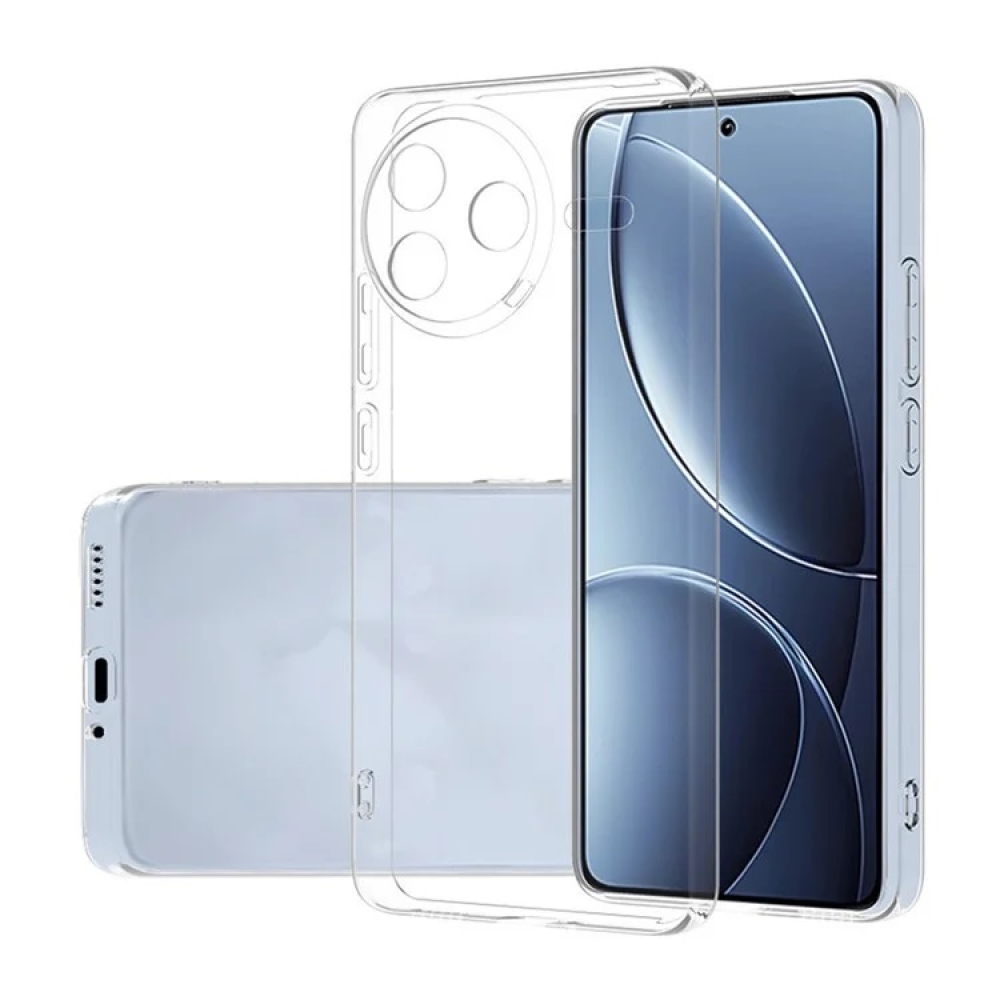 Průhledný gelový obal na Xiaomi Poco F7 Pro - průhledný
