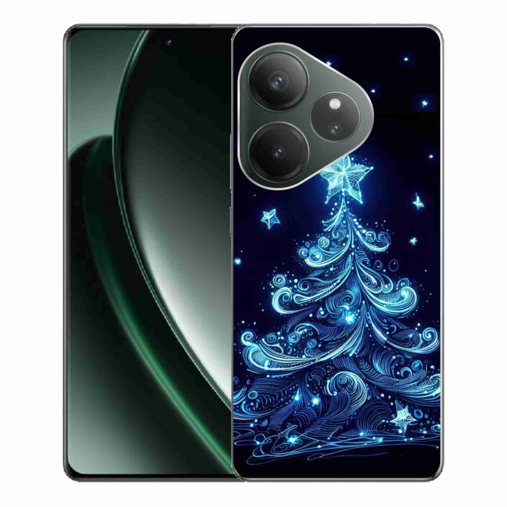 Gelový kryt mmCase na Realme GT 6 5G/GT 6T 5G - neonový vánoční stromek 4