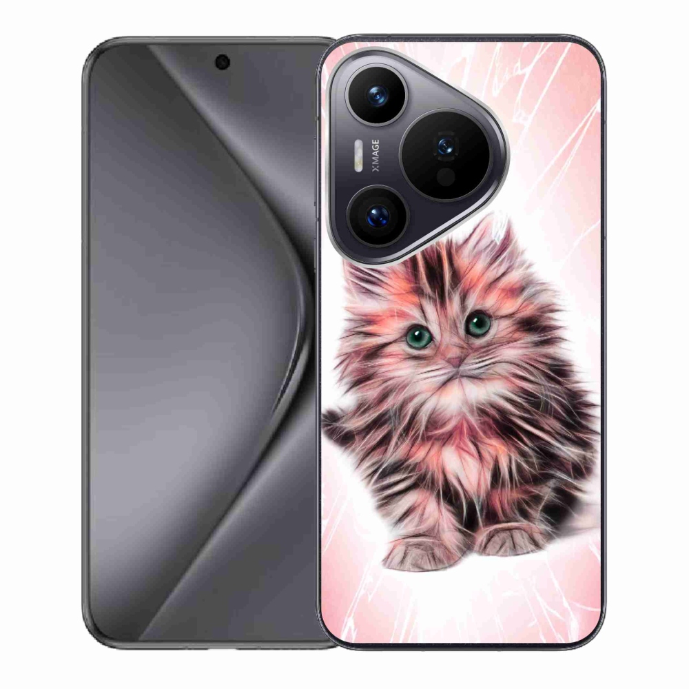 Gelový kryt mmCase na Huawei Pura 70 - roztomilé kotě