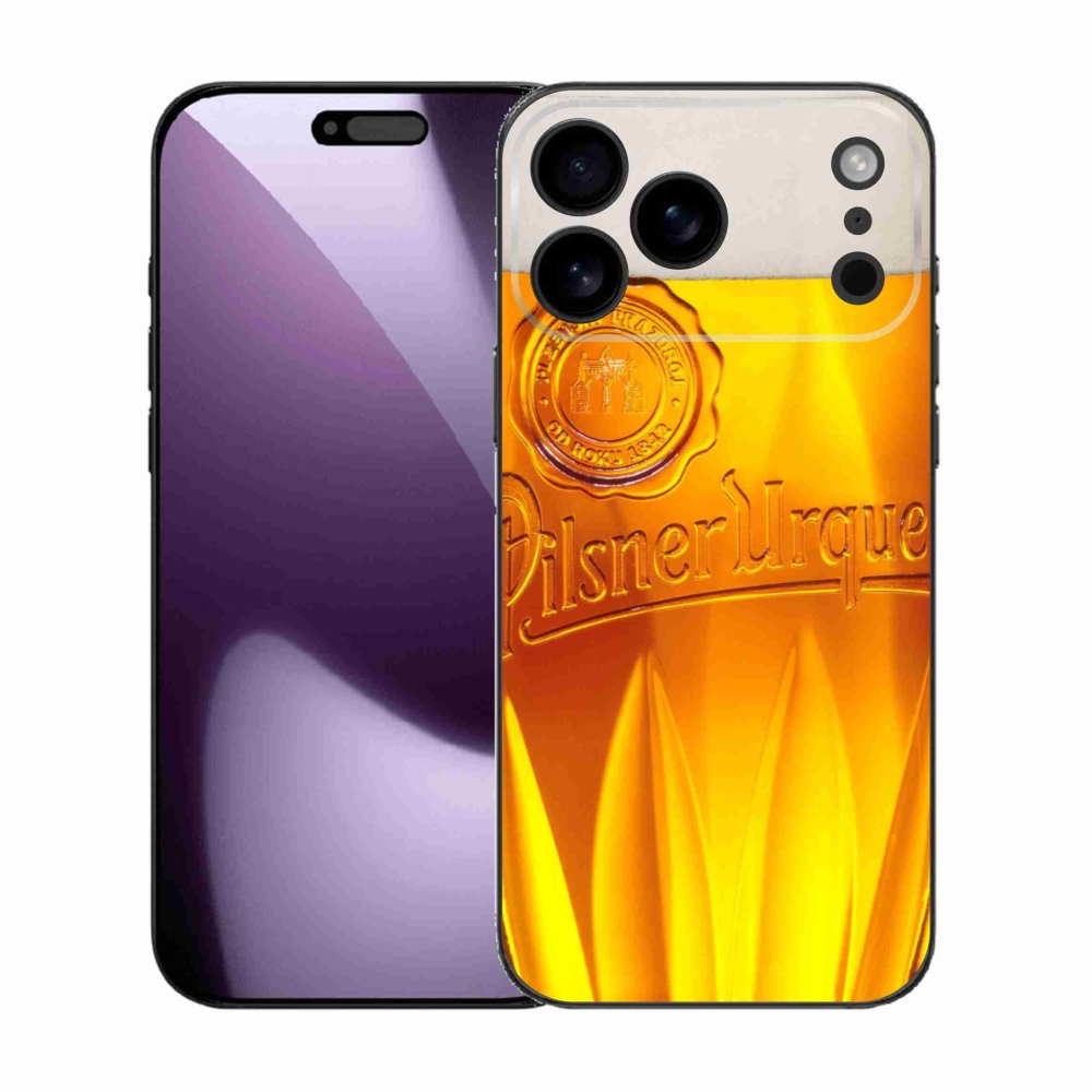 Gelový kryt mmCase na iPhone 17 Pro Max - pivo