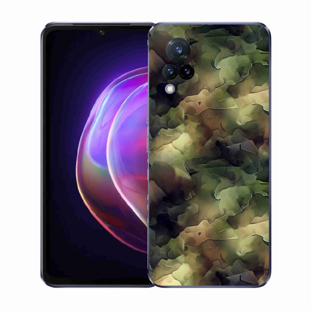 Gelový kryt mmCase na Vivo V21 4G/5G - maskáčový vzor 10