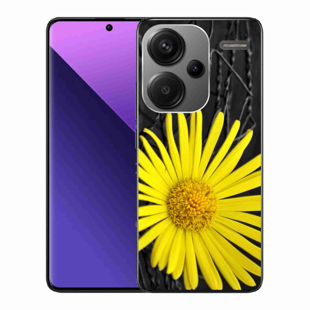 Gelový kryt mmCase na Xiaomi Redmi Note 13 Pro+ 5G - žlutá květina