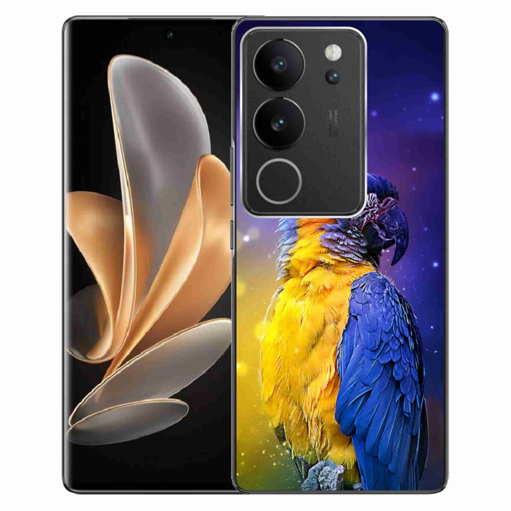 Gelový obal mmCase na Vivo V29 5G - papoušek ara 1