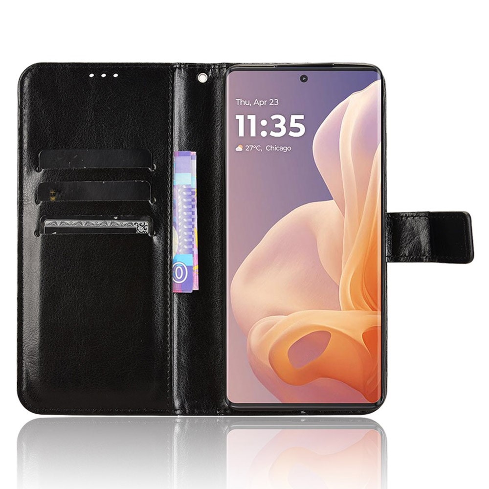 Crazy knížkové pouzdro na Motorola Moto G85 5G - černé