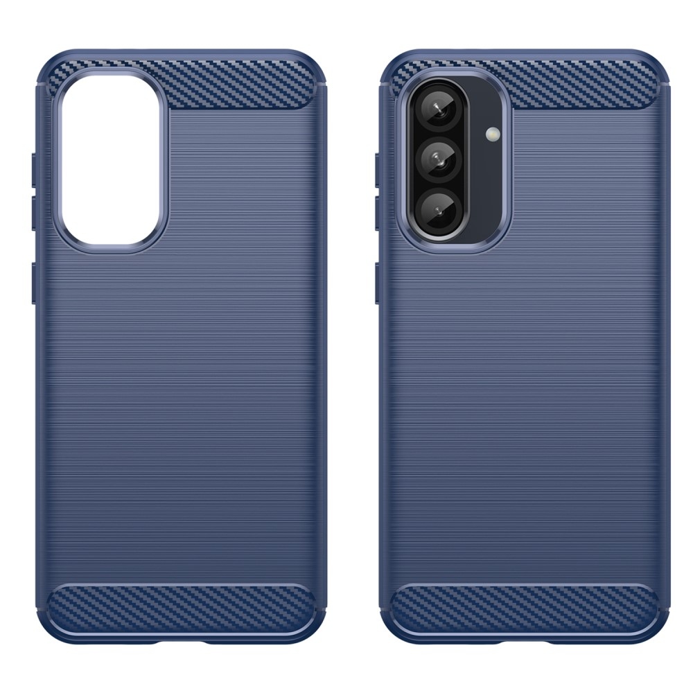 Carbon odolný gelový obal na Samsung Galaxy A36 5G/A56 5G - modrý