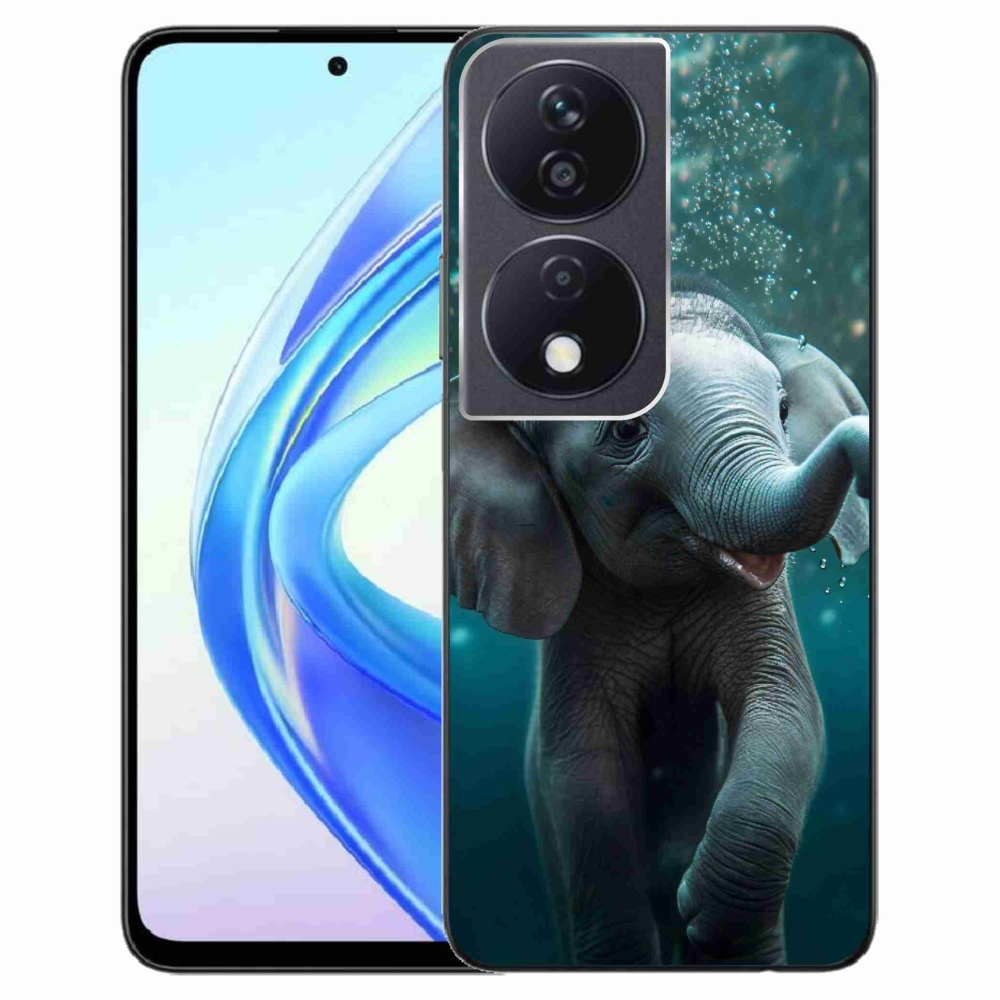 Gelový kryt mmCase na Honor X7b/Honor 90 Smart - slůně pod vodou