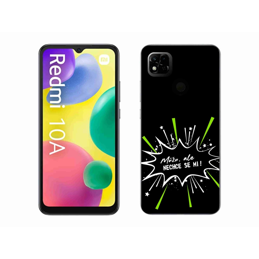 Gelový kryt mmCase na Xiaomi Redmi 10A - vtipný text 11 černé pozadí