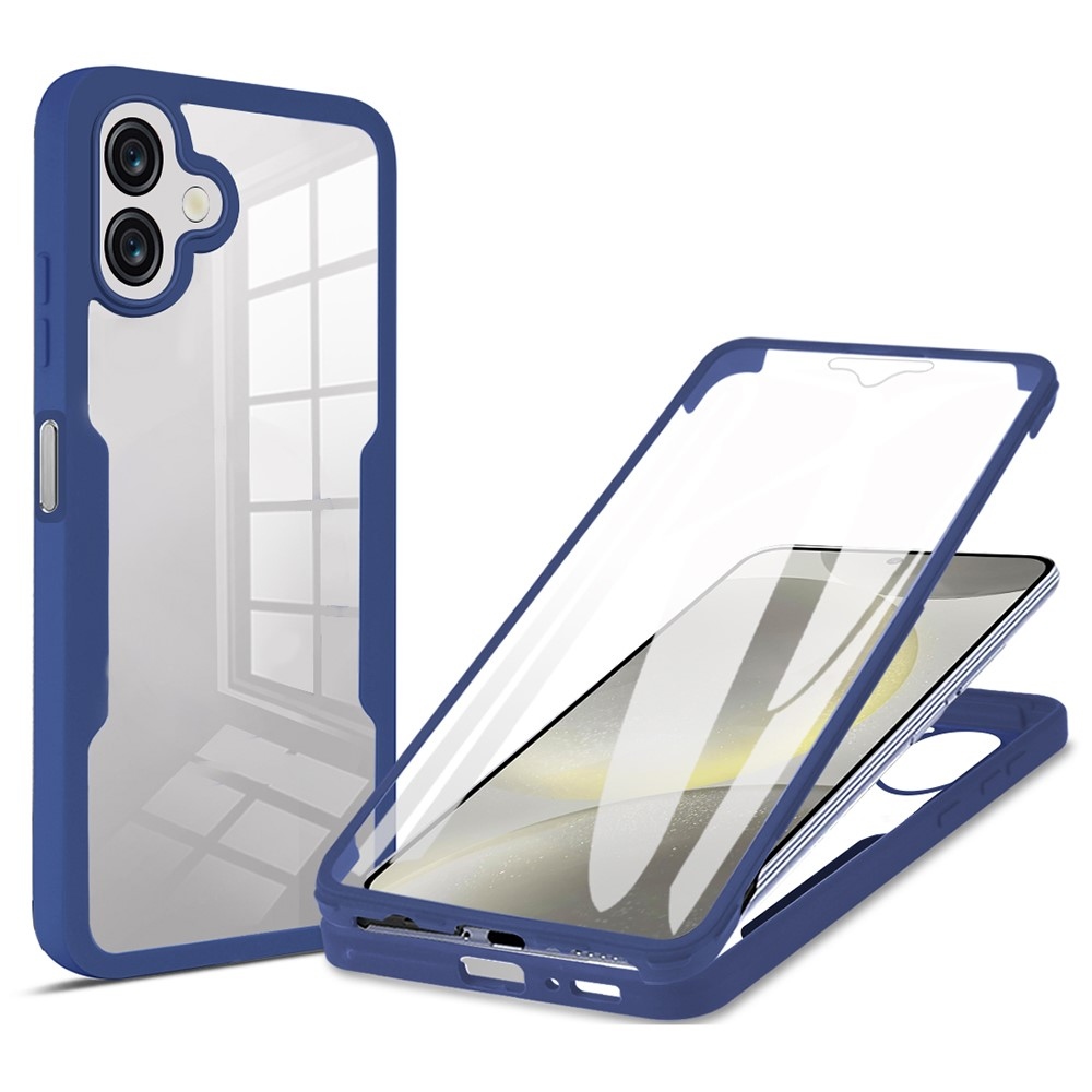 Acryl gelový obal s rámečkem pro ochranou displeje na Samsung Galaxy A06 4G - modrý