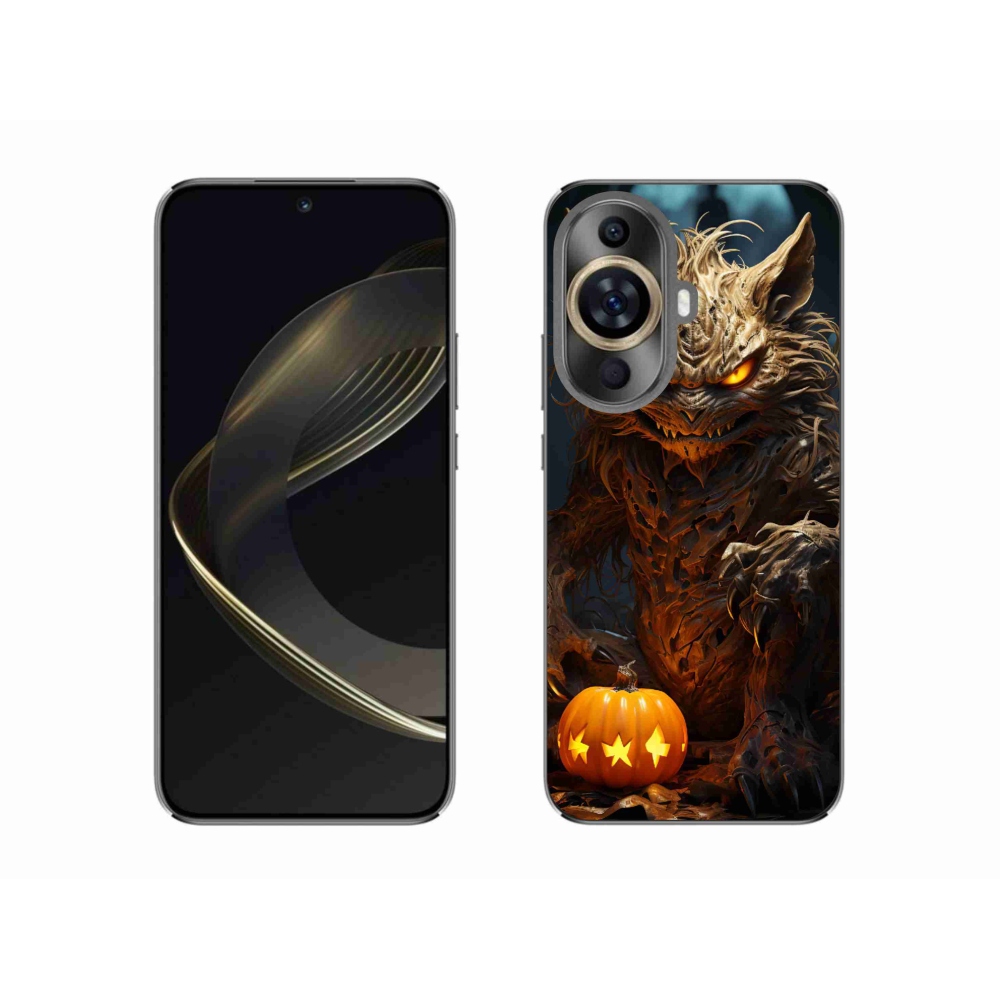Gelový kryt mmCase na Huawei Nova 11 - halloweenská příšera
