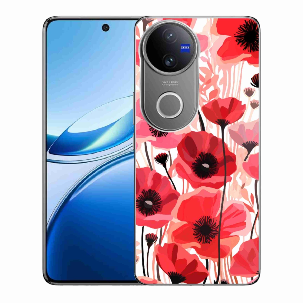 Gelový kryt mmCase na Vivo V50 5G - vlčí mák 1