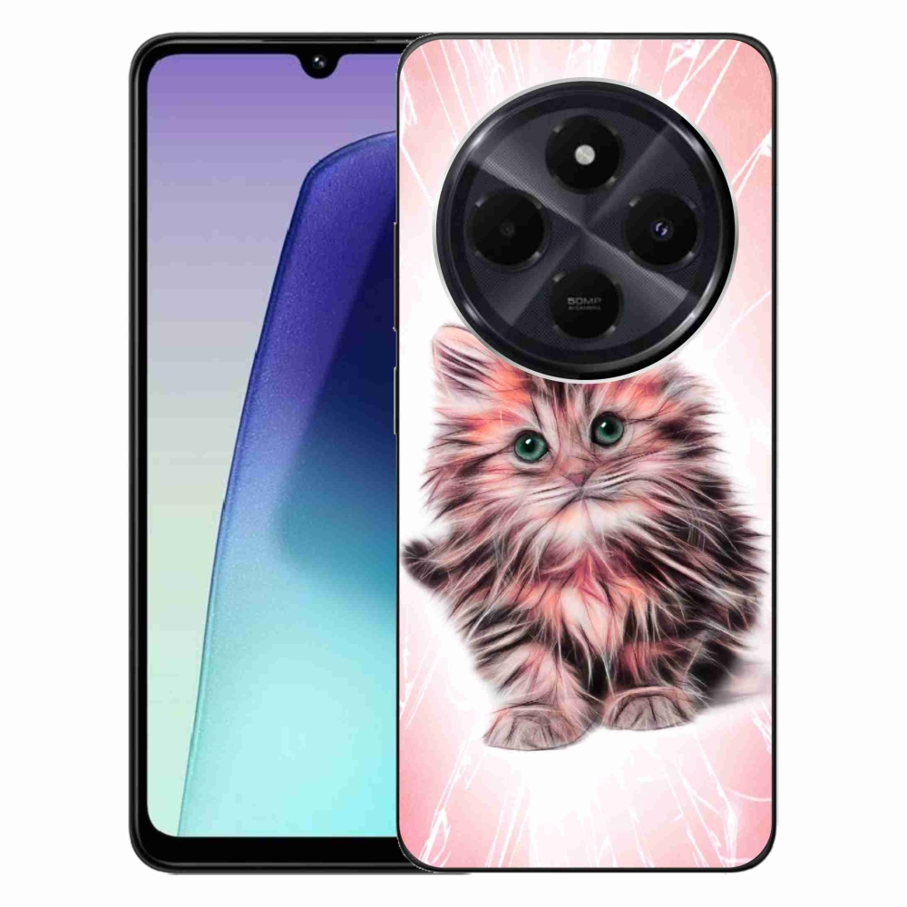 Gelový kryt mmCase na Xiaomi Redmi 14C/Poco C75 - roztomilé kotě