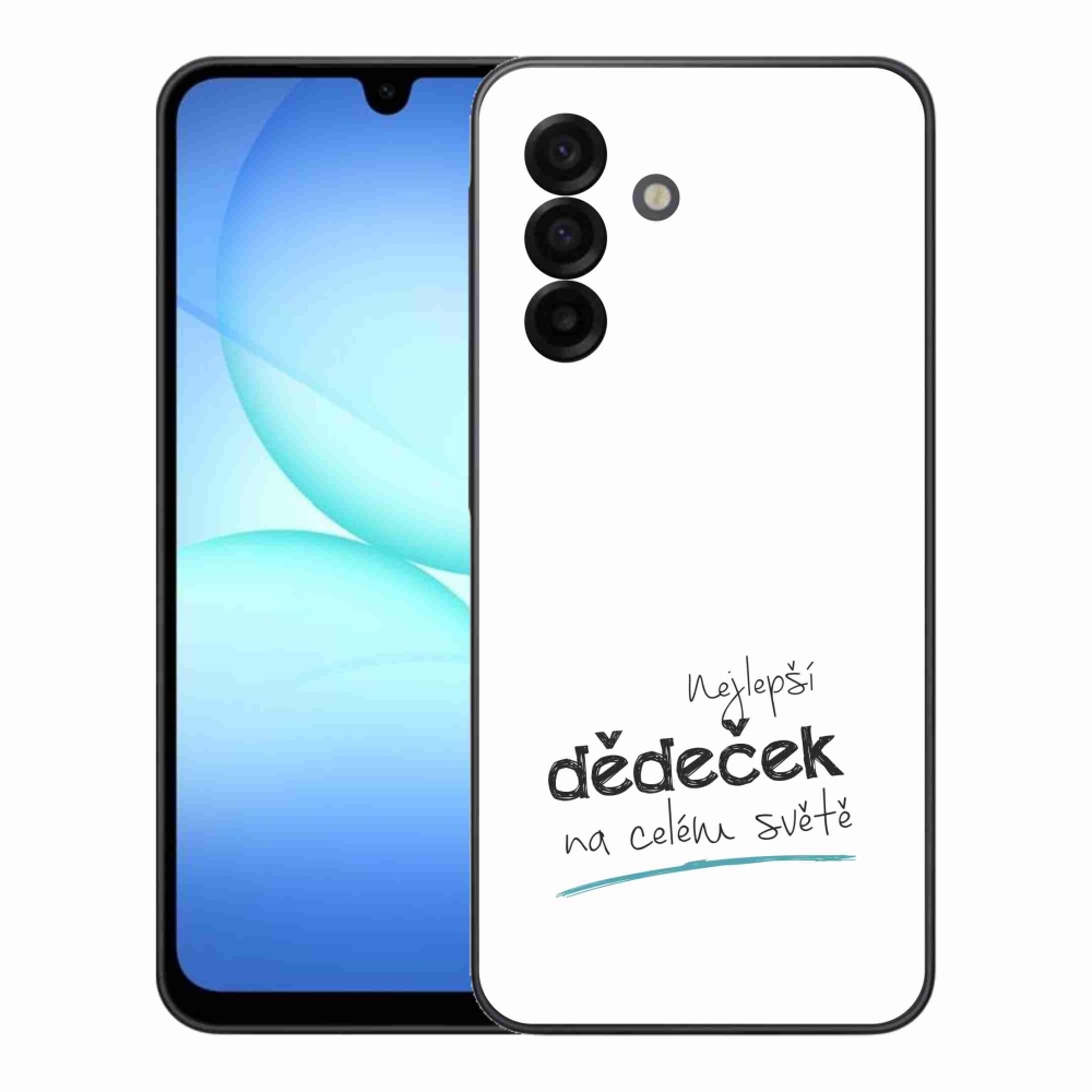 Gelový kryt mmCase na Samsung Galaxy A17 4G/5G - nejlepší dědeček 3 bílé pozadí