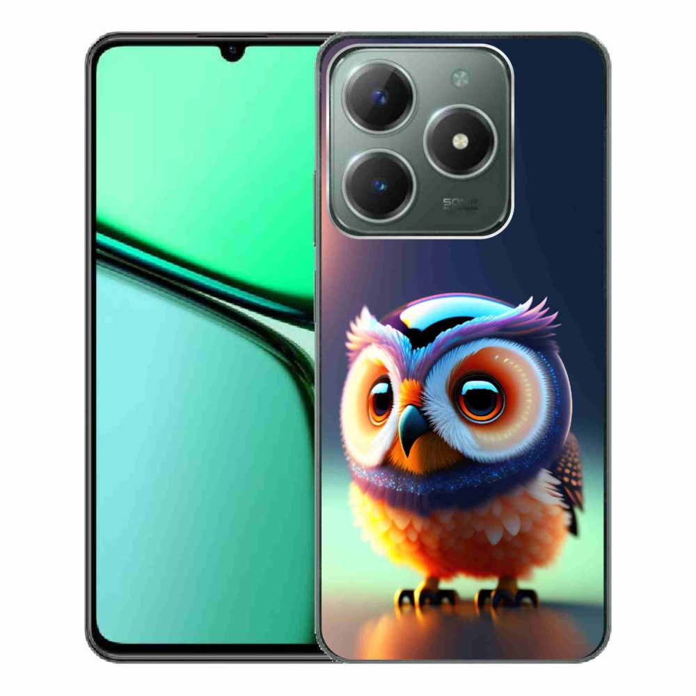Gelový kryt mmCase na Realme C61 - sovička