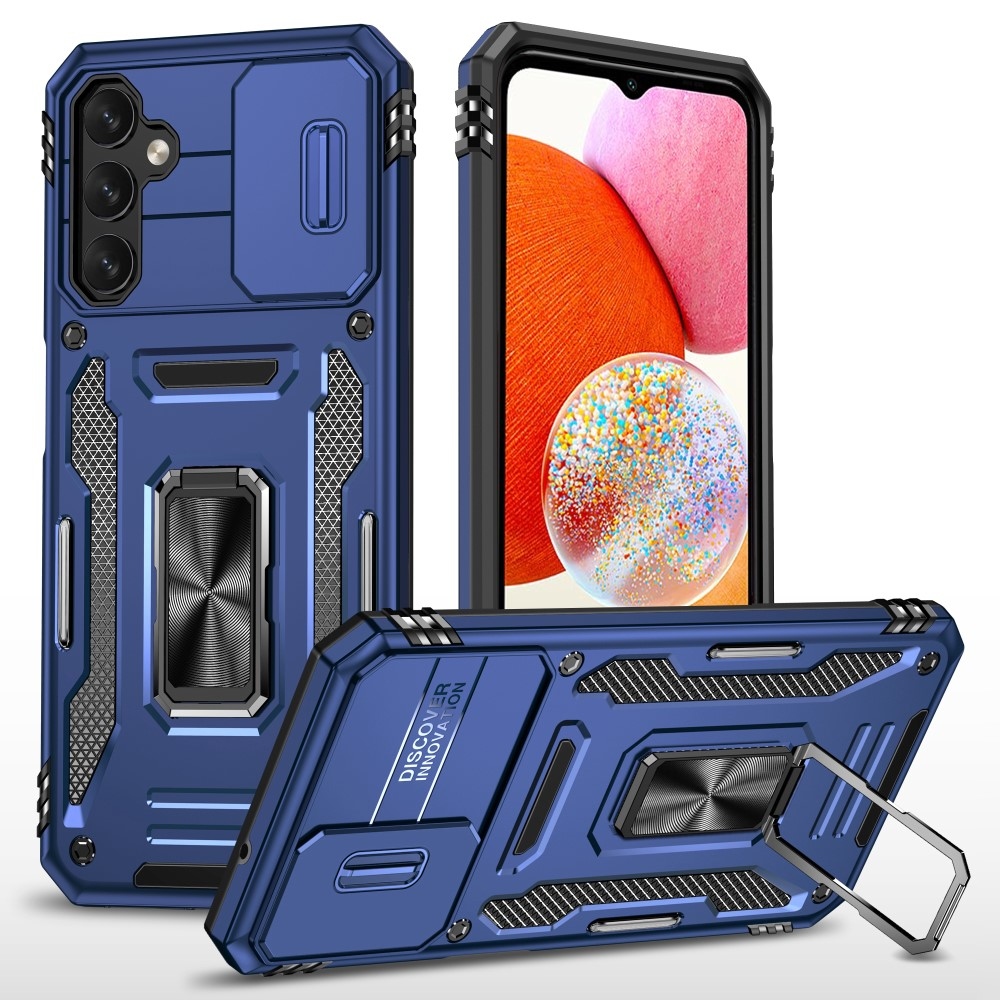 Lens odolný hybridní kryt pro Samsung Galaxy A15 4G/5G - tmavěmodrý