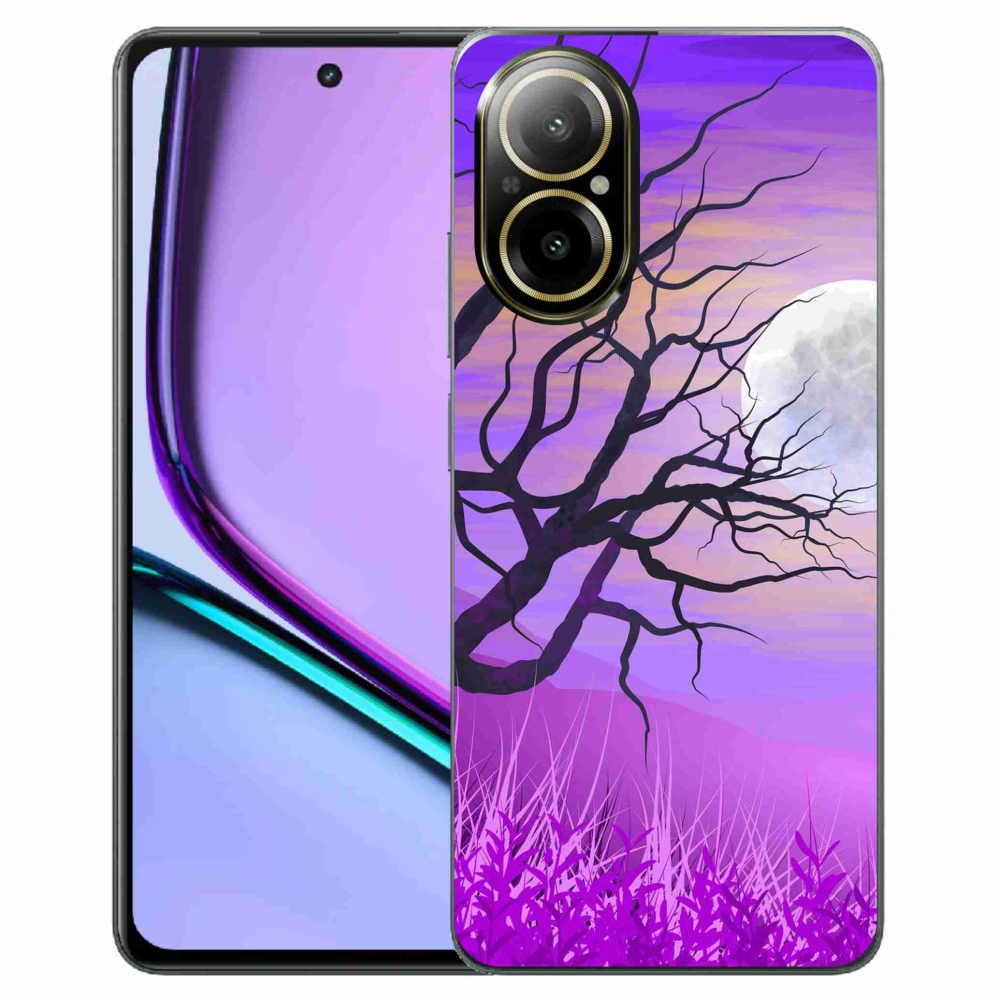 Gelový obal mmCase na Realme C67 - kreslený opadaný strom