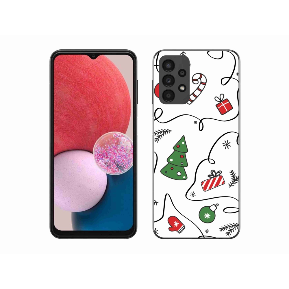 Gelový kryt mmCase na Samsung Galaxy A13 4G - vánoční motivy