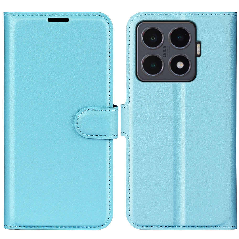 Litchi knížkové pouzdro na Xiaomi 15T Pro - modré