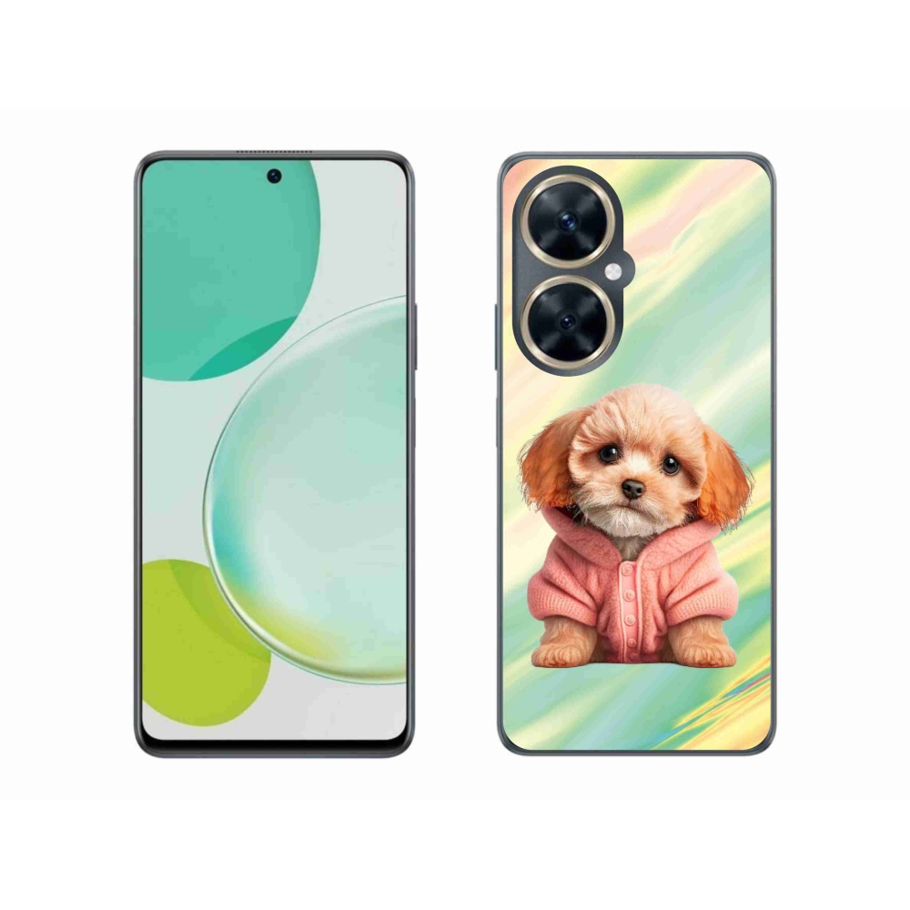 Gelový kryt mmCase na Huawei Nova 11i - štěně ve svetru