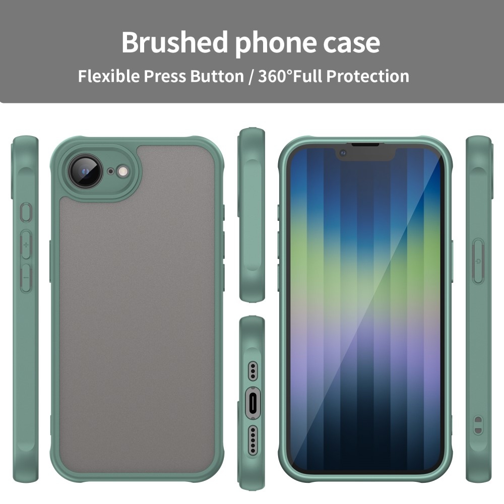 Proof gelový obal s pevnými zády na iPhone 16e - zelený