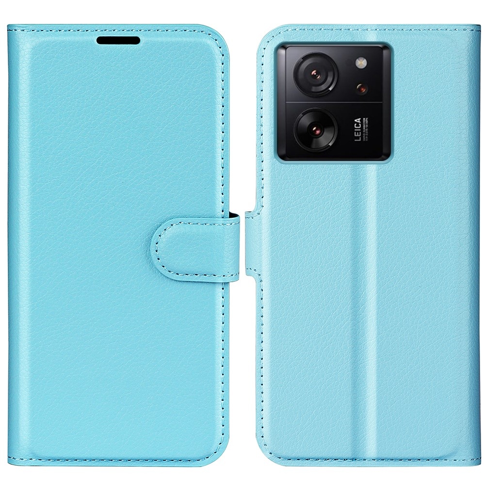 Litchi knížkové pouzdro na Xiaomi 13T/13T Pro - modré