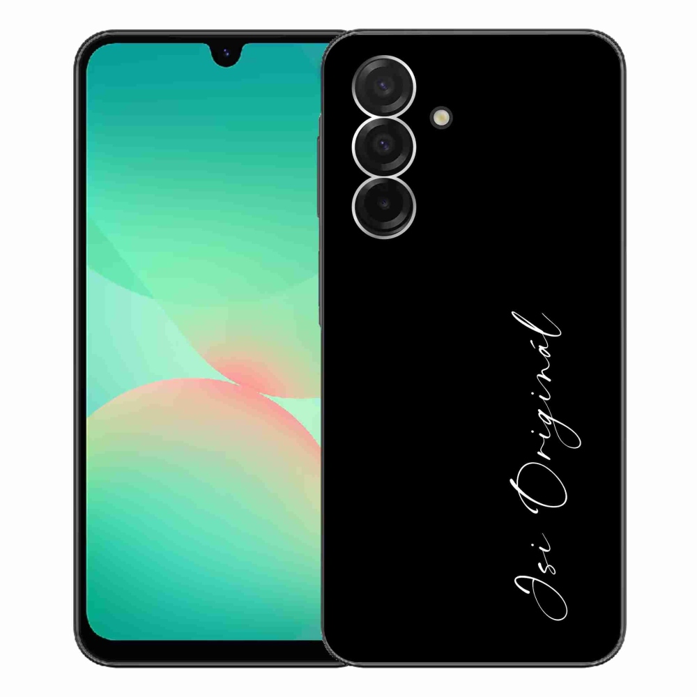 Gelový kryt mmCase na Samsung Galaxy A26 5G - jsi originál černé pozadí