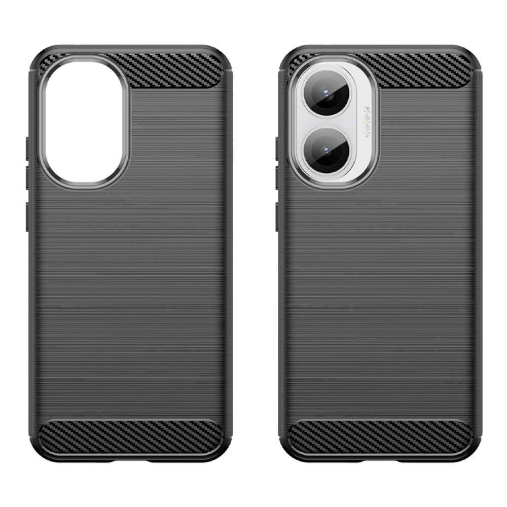 Carbon odolný gelový obal na Xiaomi Poco F7 5G - černý