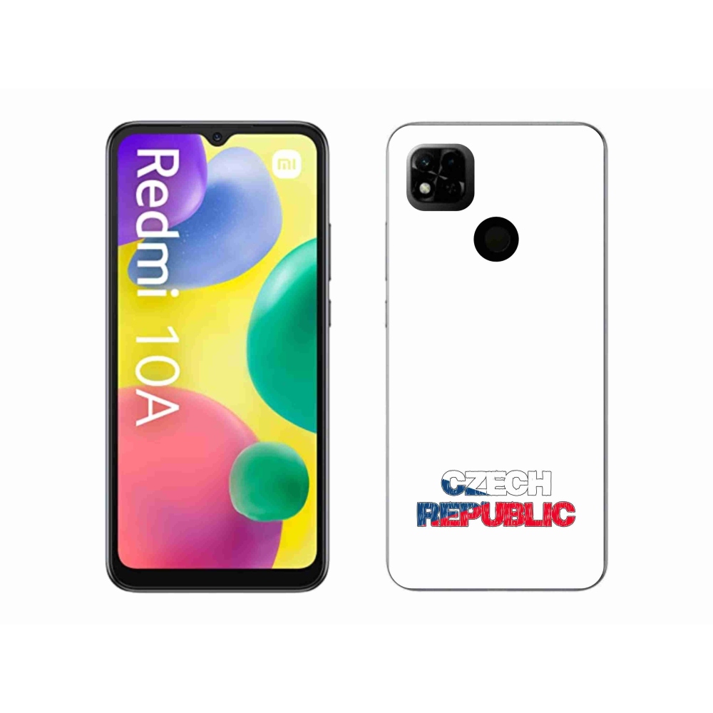 Gelový kryt mmCase na Xiaomi Redmi 10A - Czech Republic bílé pozadí