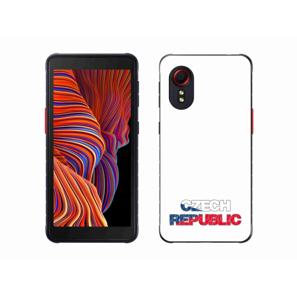 Gelový kryt mmCase na Samsung Galaxy Xcover 5 - Czech Republic bílé pozadí