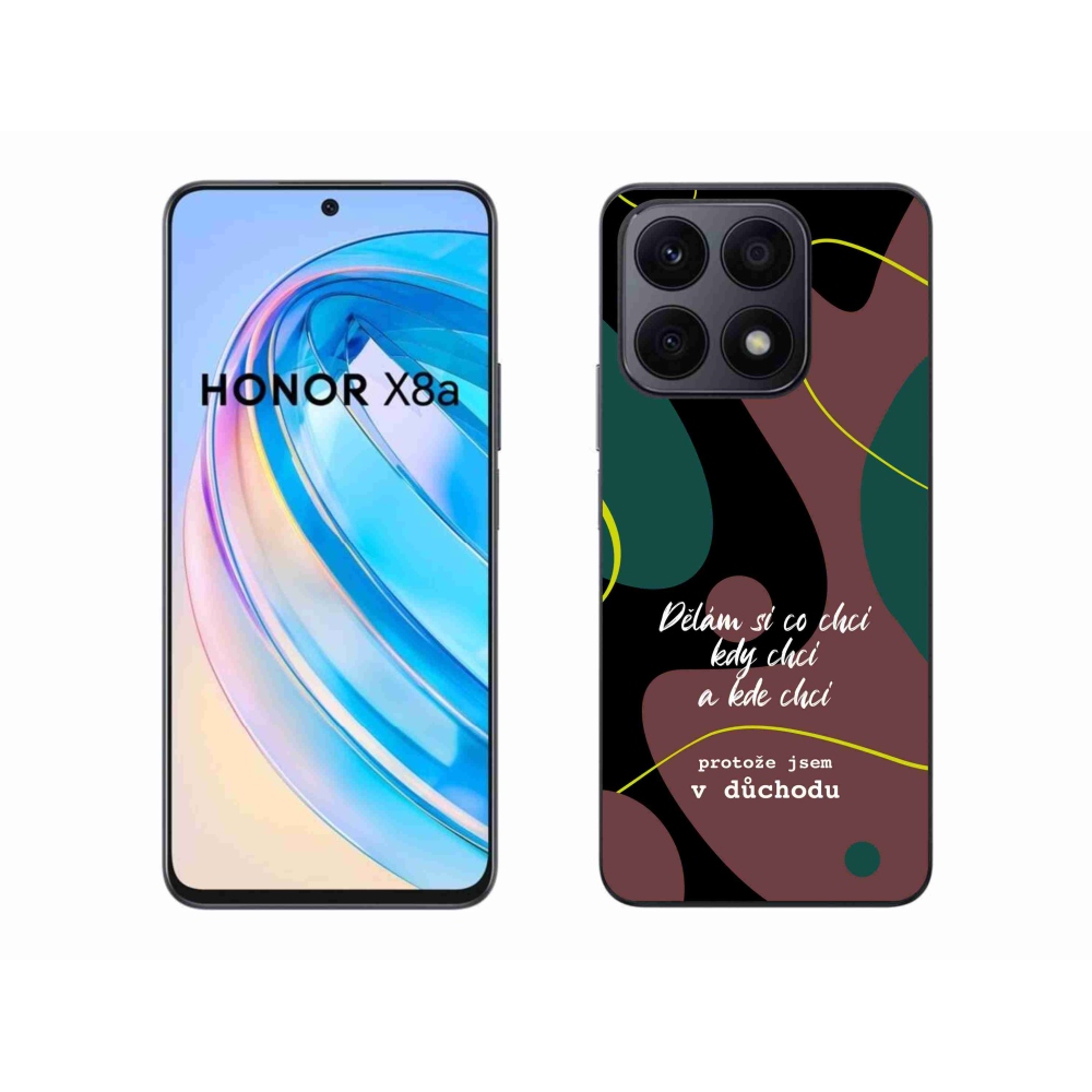 Gelový kryt mmCase na Honor X8a - vtipný text 10 černé pozadí