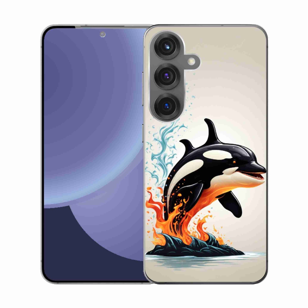Gelový kryt mmCase na Samsung Galaxy S25 - kosatka
