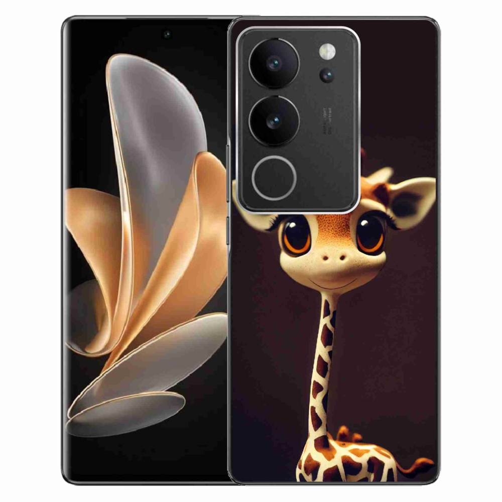 Gelový kryt mmCase na Vivo V29 5G - malá žirafa