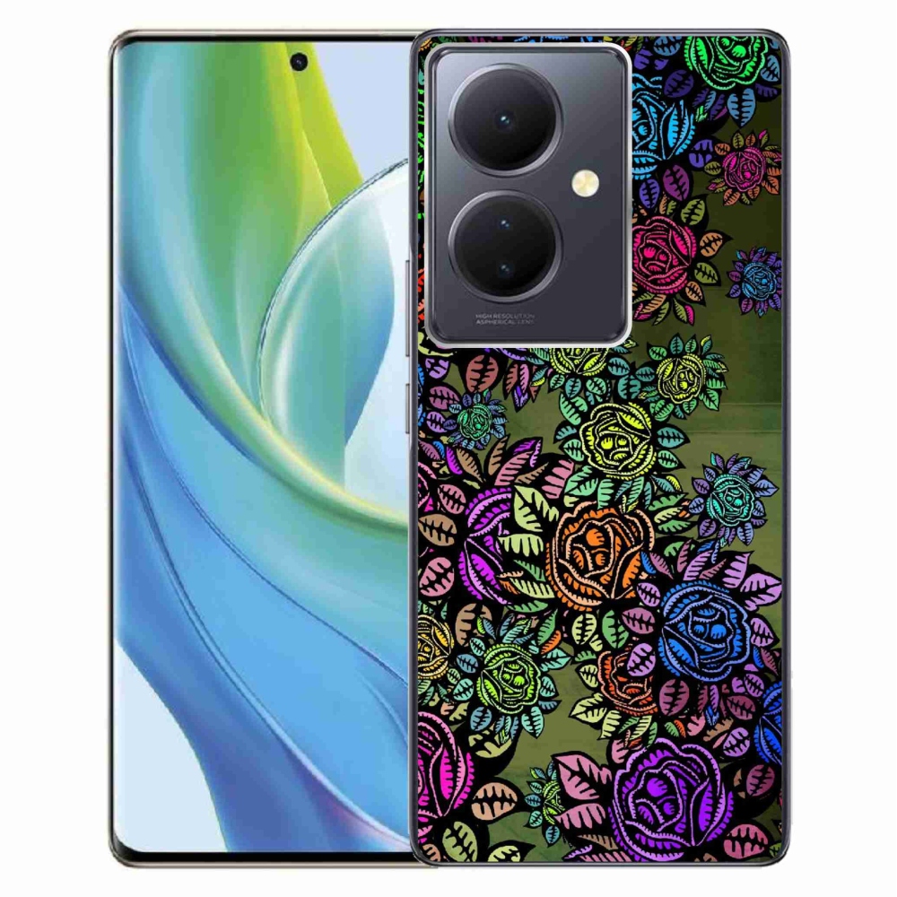 Gelový kryt mmCase na Vivo V29 Lite 5G - květiny 6