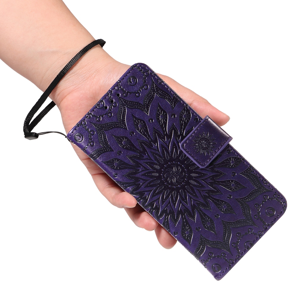 Sunflower knížkové pouzdro na Xiaomi Redmi 15C 4G/5G (173mm) - tmavěfialové